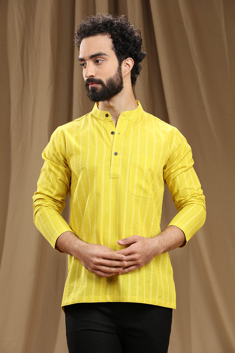 Exquisite Men's Cotton Short Kurta Full Sleeves,DOBBY COTTON SHORT  KURTA,kurtas for men,mens kurtas,men kurtas,men short kurtas,short kurtas  for