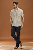 HANDWOVEN IKAT FINE COUNT COTTON SHIRT