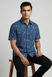 Block Print Cotton Shirt with Half Sleeves - Traditional Artistry meets Contemporary Fashion