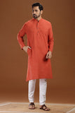 dobby cotton long kurta for men, traditional wear, breathable fabric