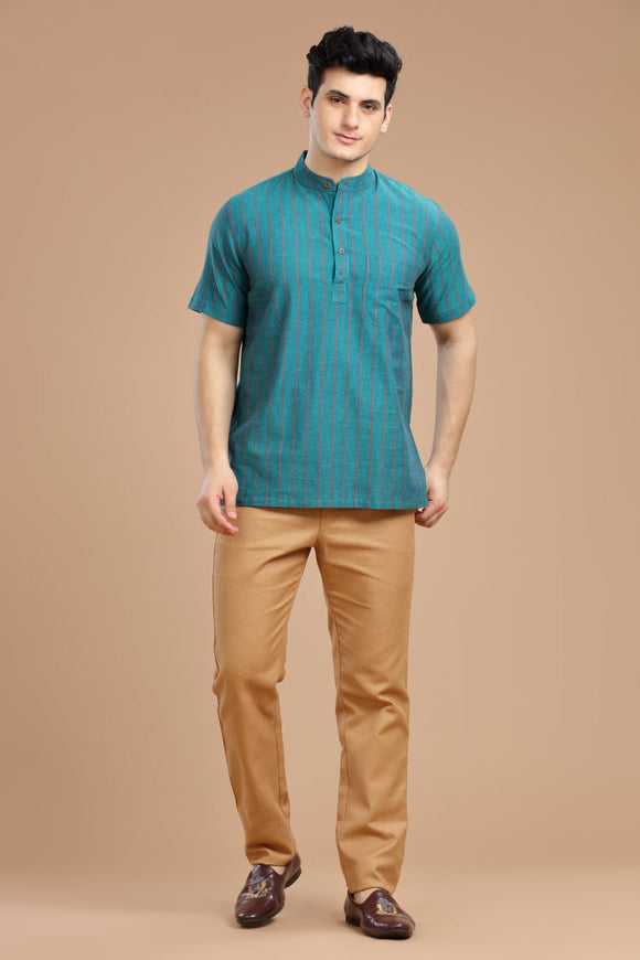 Exquisite Men's Cotton Short Kurta | half Sleeves,DOBBY COTTON SHORT KURTA,kurtas for men,mens kurtas,men kurtas,men short kurtas,short kurtas for men,mens short kurtas,buy kurtas online,buy online kurtas,mens half sleeves short kurtas, Trendy Designs, and Unmatched Comfort - Shop Now