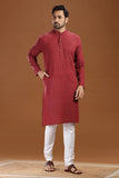 dobby cotton long kurta for men, traditional wear, breathable fabric