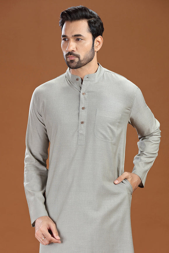 dobby cotton long kurta for men, traditional wear, breathable fabric
