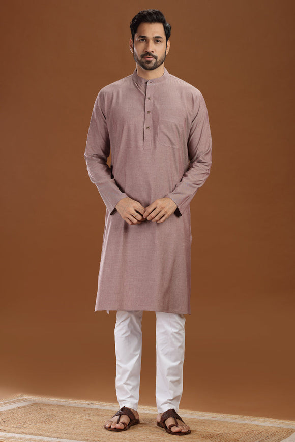 dobby cotton long kurta for men, traditional wear, breathable fabric