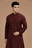 dobby cotton long kurta for men, traditional wear, breathable fabric