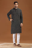 dobby cotton long kurta for men, traditional wear, breathable fabric