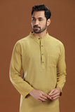 dobby cotton long kurta for men, traditional wear, breathable fabric