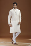 dobby cotton long kurta for men, traditional wear, breathable fabric