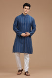 dobby cotton long kurta for men, traditional wear, breathable fabric