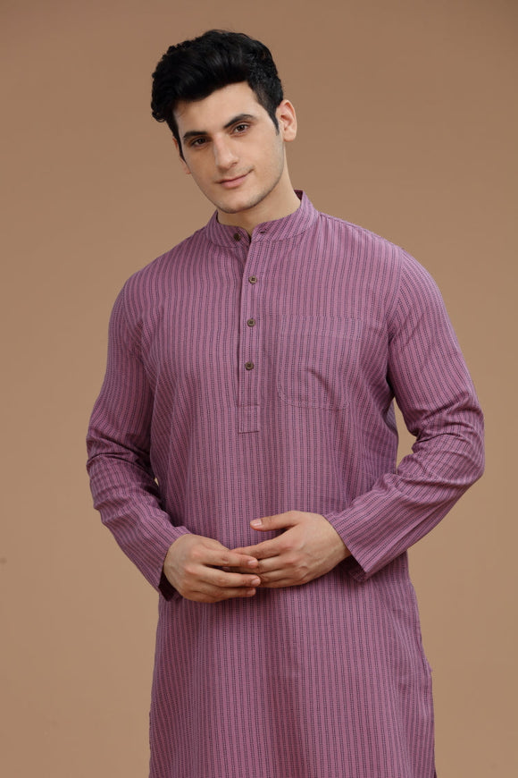 dobby cotton long kurta for men, traditional wear, breathable fabric