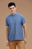 Exquisite Men's Cotton Short Kurta | half Sleeves,DOBBY COTTON SHORT KURTA,kurtas for men,mens kurtas,men kurtas,men short kurtas,short kurtas for men,mens short kurtas,buy kurtas online,buy online kurtas,mens half sleeves short kurtas, Trendy Designs, and Unmatched Comfort - Shop Now