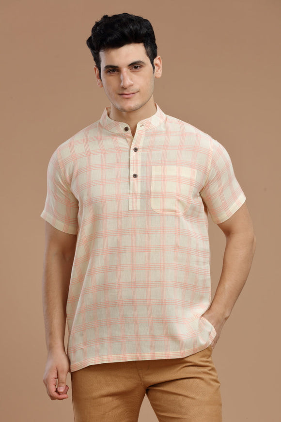 Exquisite Men's Cotton Short Kurta | half Sleeves,DOBBY COTTON SHORT KURTA,kurtas for men,mens kurtas,men kurtas,men short kurtas,short kurtas for men,mens short kurtas,buy kurtas online,buy online kurtas,mens half sleeves short kurtas, Trendy Designs, and Unmatched Comfort - Shop Now