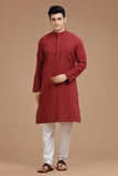 dobby cotton long kurta for men, traditional wear, breathable fabric