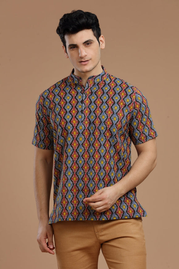 Discover the finest collection of men's cotton short kurtas with half sleeves, combining trendy designs and unmatched comfort. Explore a wide range of traditional and contemporary patterns that showcase the beauty of Indian craftsmanship. Elevate your style with these exquisite kurtas, perfect for any occasion.DOBBY COTTON SHORT KURTA,kurtas for men,mens kurtas,men kurtas,men short kurtas,short kurtas for men,mens short kurtas,buy kurtas online,buy online kurtas,mens half sleeves short kurtas,