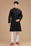 Lustre cotton long kurta for men, traditional wear, breathable fabric