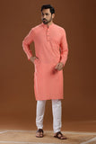 dobby cotton long kurta for men, traditional wear, breathable fabric