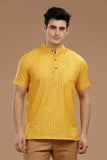 Exquisite Men's Cotton Short Kurta | half Sleeves,DOBBY COTTON SHORT KURTA,kurtas for men,mens kurtas,men kurtas,men short kurtas,short kurtas for men,mens short kurtas,buy kurtas online,buy online kurtas,mens half sleeves short kurtas, Trendy Designs, and Unmatched Comfort - Shop Now