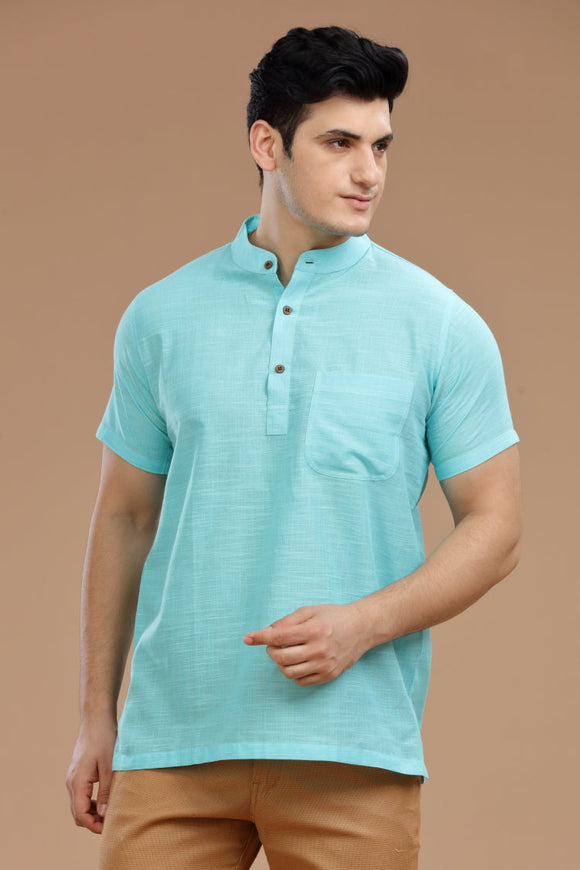 Exquisite Men's Cotton Short Kurta | half Sleeves,DOBBY COTTON SHORT KURTA,kurtas for men,mens kurtas,men kurtas,men short kurtas,short kurtas for men,mens short kurtas,buy kurtas online,buy online kurtas,mens half sleeves short kurtas, Trendy Designs, and Unmatched Comfort - Shop Now