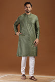viscose silk long kurta for men, traditional wear, breathable fabric