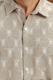 HANDWOVEN IKAT FINE COUNT COTTON SHIRT