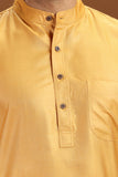 BEIGE VISCOSE SILK LONG KURTA