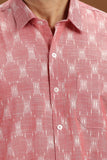 HANDWOVEN IKAT FINE COUNT COTTON SHIRT