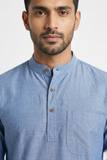 SOFT COTTON SHORT KURTA FULL SLEEVES