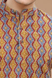 BLOCK PRINTED COTTON SHORT KURTA