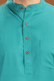 ULTRA SOFT GREEN BAMBOO COTTON KURTA