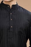 BLACK LUSTRE COTTON LONG KURTA