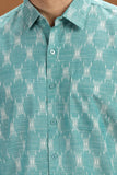 HANDWOVEN IKAT FINE COUNT COTTON SHIRT