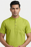 SOFT COTTON SHORT KURTA HALF SLEEVES