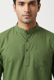 SOFT COTTON SHORT KURTA FULL SLEEVES