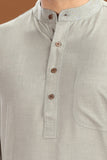 ULTRA SOFT GREY BAMBOO COTTON KURTA