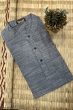 TEXTURED SOFT COTTON SHORT KURTA HALF SLEEVES