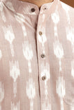 HANDWOVEN IKAT FINE COUNT COTTON LONG KURTA