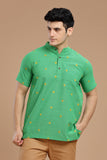 DOBBY COTTON SHORT KURTA HALF SLEEVES