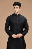 BLACK LUSTRE COTTON LONG KURTA