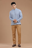 DOBBY COTTON SHORT KURTA FULL SLEEVES