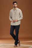 HANDWOVEN IKAT FINE COUNT COTTON SHIRT