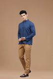 DOBBY COTTON SHORT KURTA FULL SLEEVES