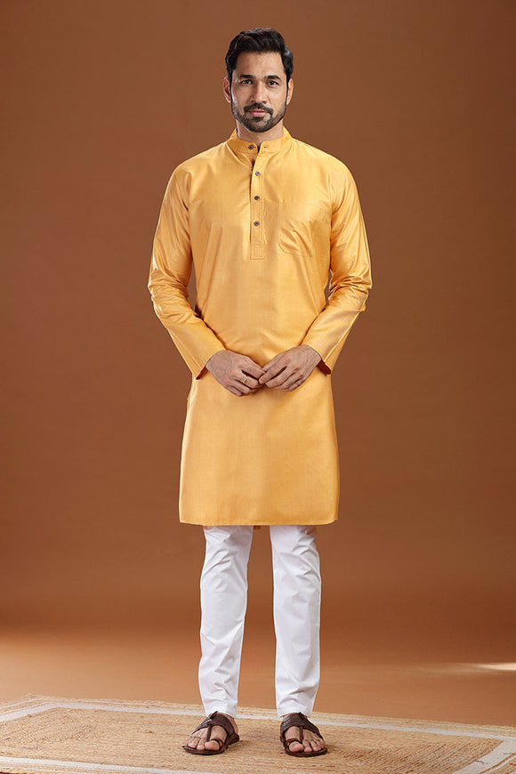viscose silk long kurta for men, traditional wear, breathable fabric