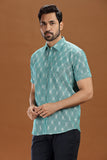 HANDWOVEN IKAT FINE COUNT COTTON SHIRT
