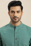 TEXTURED SOFT COTTON SHORT KURTA HALF SLEEVES