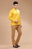 LUSTRE COTTON SHORT KURTA FULL SLEEVES