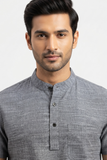 TEXTURED SOFT COTTON SHORT KURTA HALF SLEEVES