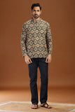 PRINTED COTTON SHORT KURTA FULL SLEEVES