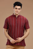 DOBBY COTTON SHORT KURTA HALF SLEEVES