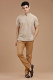 DOBBY COTTON SHORT KURTA HALF SLEEVES