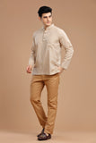 DOBBY COTTON SHORT KURTA FULL SLEEVES